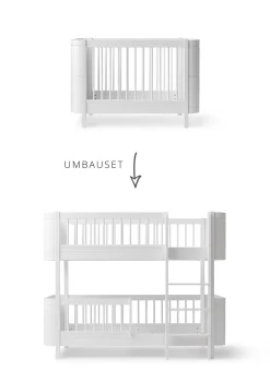 Sale Umbauset für 'Wood Mini+' Babybett inkl. Junior-Erweiterung zum halbhohen Etagenbett Kinder Hochbetten & Etagenbetten|Babybetten & Kinderbetten