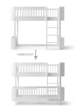 Online Umbauset für 'Wood Mini+' halbhohes Hochbett zum halbhohen Etagenbett Kinder Hochbetten & Etagenbetten|Babybetten & Kinderbetten