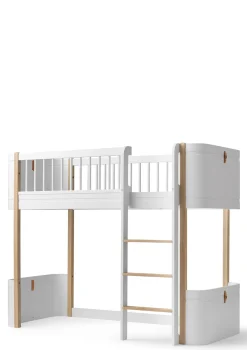 Discount Umbauset für 'Wood Mini+' Juniorbett zum halbhohen Hochbett Weiß / Eiche Kinder Hochbetten & Etagenbetten|Babybetten & Kinderbetten