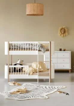 Online Umbauset für 'Wood Mini+' zwei Juniorbetten zum halbhohen Etagenbett Weiß / Eiche Kinder Babybetten & Kinderbetten|Babybetten