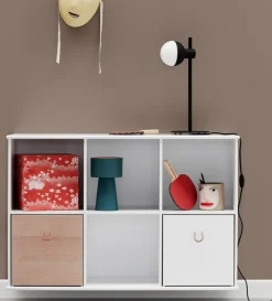 New Wandregal 'Wood' horizontal 5x2 weiß Kinder Living|Wanddekoration