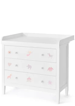 New (Wickel-)Kommode weiß handbemalt Kinder Wickelkommoden & Wickeltische|Wickelkommoden & Wickeltische
