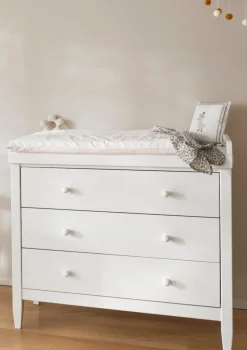 New (Wickel-)Kommode weiß handbemalt Kinder Wickelkommoden & Wickeltische|Wickelkommoden & Wickeltische