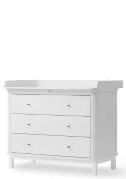 Hot (Wickel-)Kommode 'Wood' 3 Schubladen Kinder Jugendzimmer|Jugendzimmer