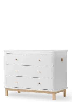 Discount (Wickel-)Kommode 'Wood' 3 Schubladen Kinder Jugendzimmer|Jugendzimmer