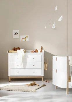 Discount (Wickel-)Kommode 'Wood' 3 Schubladen Kinder Jugendzimmer|Jugendzimmer