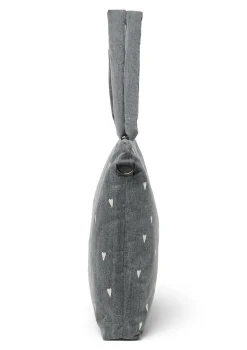 New Wickeltasche 'Denim Diaper Bag' Grey Hearts Taschen & Rucksäcke