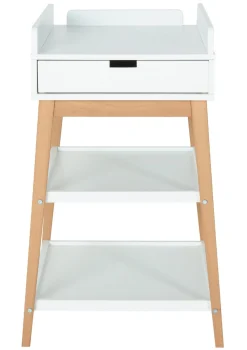 Outlet Wickeltisch 'Hip' white natural Kinder Badzubehör|Badzubehör