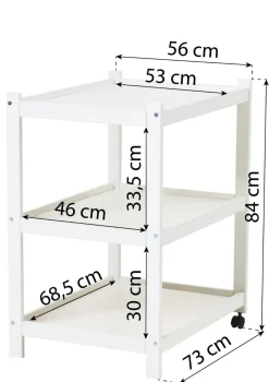 Clearance Wickeltisch 'IDA-MARIE' weiß Kinder Wickelkommoden & Wickeltische|Wickelkommoden & Wickeltische