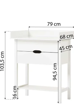 Sale Wickeltisch 'ISABELLA' weiß Kinder Wickelkommoden & Wickeltische|Wickelkommoden & Wickeltische
