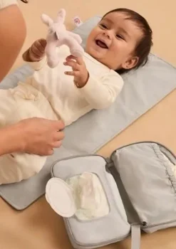 Best Wickelunterlage hellgrau Kinder Taschen & Rucksäcke|Wickelzubehör
