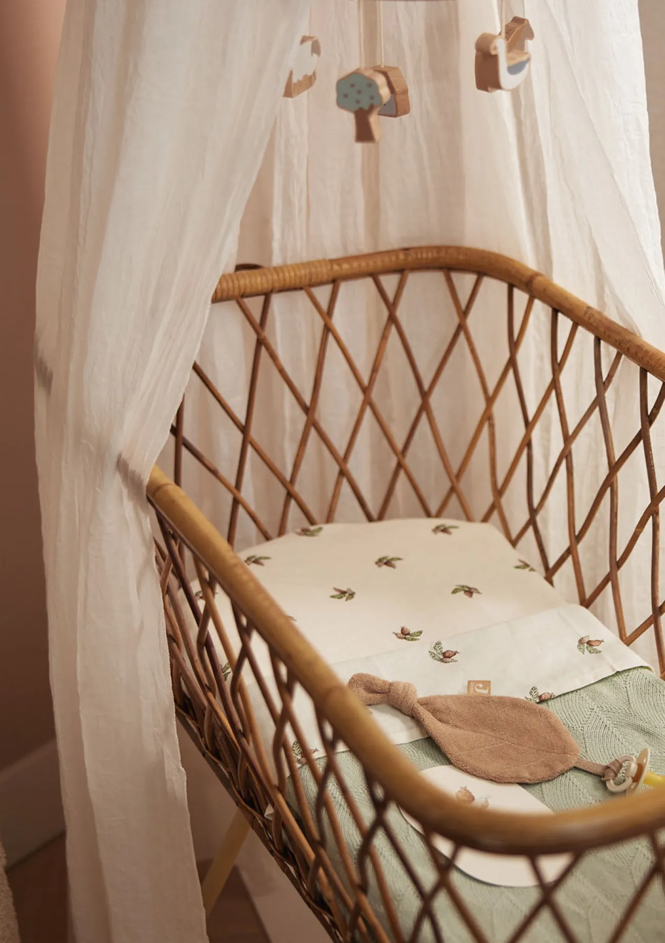 Clearance Wiegenhimmel Vintage Weiß Kinder Vorhänge & Himmel