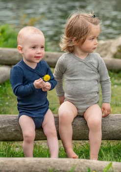 Online Wolle/Seide Wickelbody Langarm Bodys & Strampler