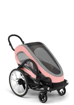 Best ZENO Bike 2-in-1 Silver Pink Kinder Kinderwagen|Sportwagen & Jogger